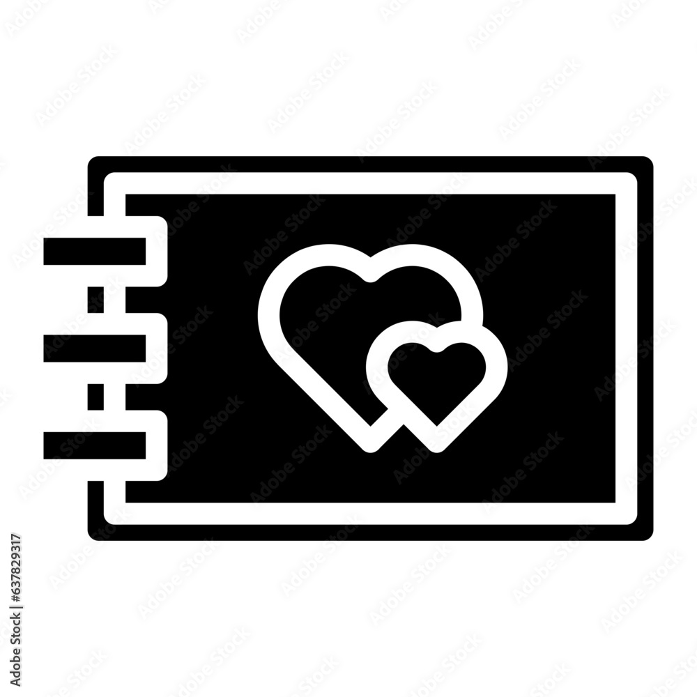 wedding invitation glyph wedding invitation glyph