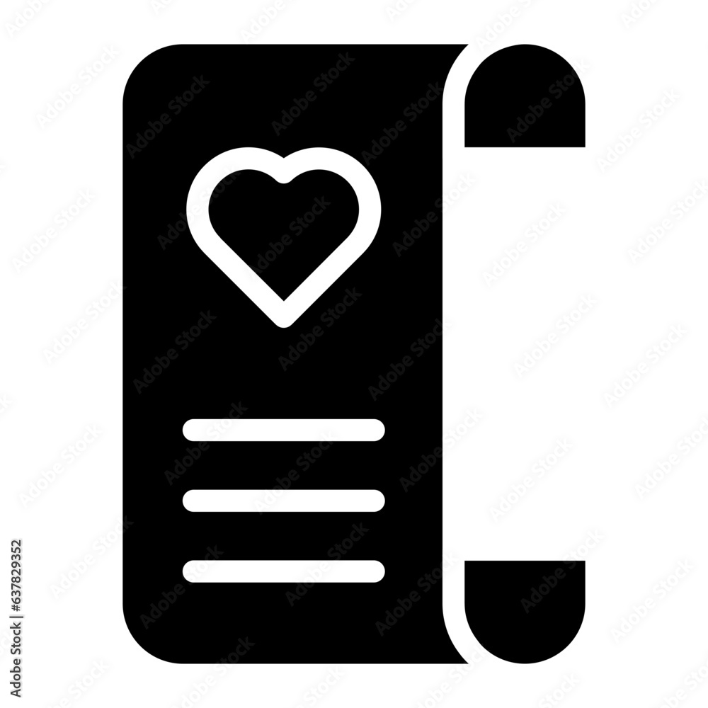 wedding invitation glyph wedding invitation glyph