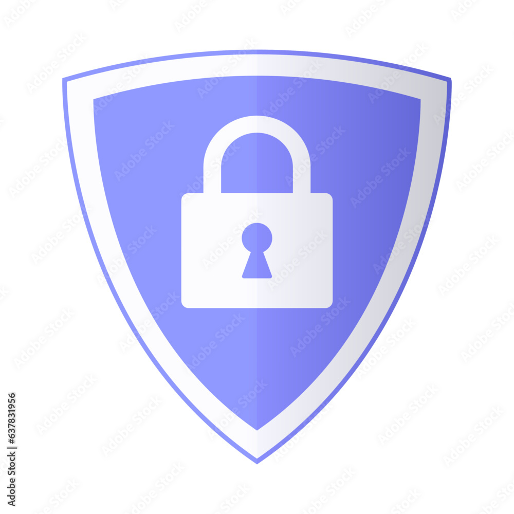 Internet security symbol. padlock on shield background, traffic encryption, vpn, privacy antivirus protection hack, blue background shield, design, vector, flat style. Internet security symbol. padlock on shield background, traffic encryption, vpn, privacy antivirus protection hack, blue background shield, design, vector, flat style.