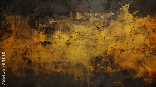 black and gold grunge texture as a background