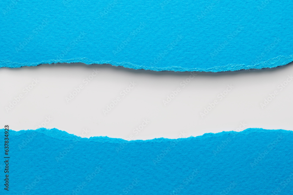 Art collage of pieces of ripped paper with torn edges. Sticky notes collection blue white colors, shreds of notebook pages. Abstract background. Art collage of pieces of ripped paper with torn edges. Sticky notes collection blue white colors, shreds of notebook pages. Abstract background.