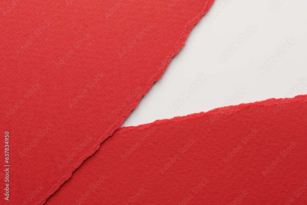 Art collage of pieces of ripped paper with torn edges. Sticky notes collection red white colors, shreds of notebook pages. Abstract background. Art collage of pieces of ripped paper with torn edges. Sticky notes collection red white colors, shreds of notebook pages. Abstract background.