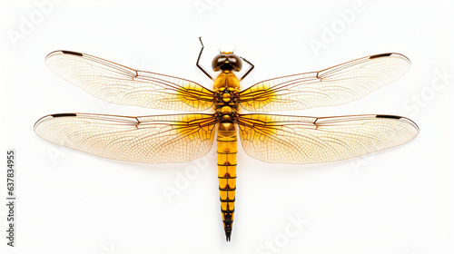 Dragon fly isolated on white background
