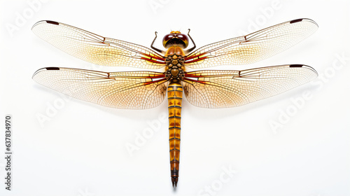 Dragon fly isolated on white background
