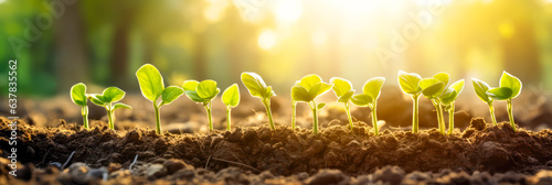 Setzling, Wachstum in der Natur. Generiert mit KI