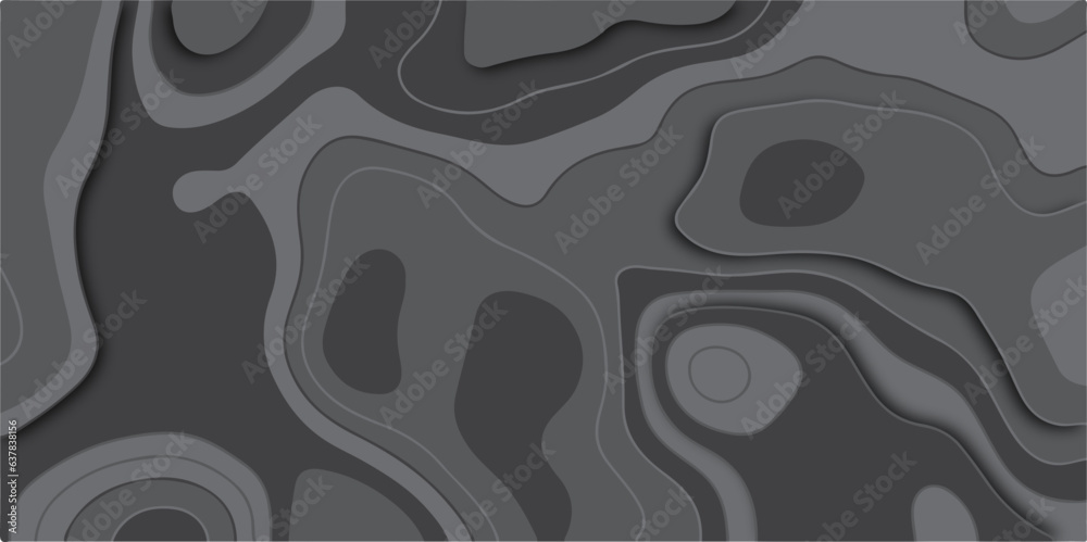 paper cut 3d render topography abstract , black and gray color palette, waves and layers, flat fiber structures, holes, macro texture digital art ,background for desktop, vector illustration paper cut 3d render topography abstract , black and gray color palette, waves and layers, flat fiber structures, holes, macro texture digital art ,background for desktop, vector illustration