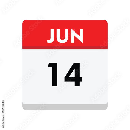 14 june icon with white background
