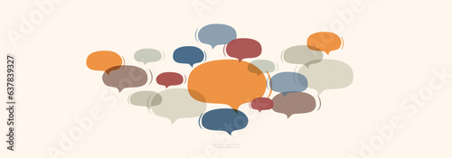 Modern chat bubbles.