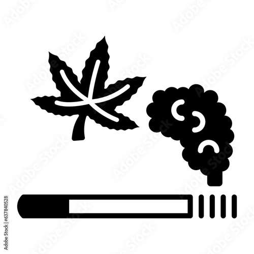 Cannagar vector icon design, Cannabis and marijuana symbol, thc and cbd sign, recreational herbal drug stock illustration, colloquially or smoking weed concept