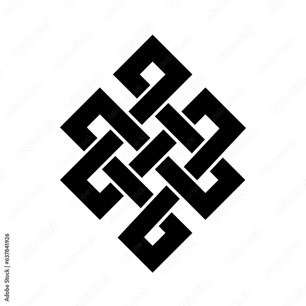 endless knot vector icon