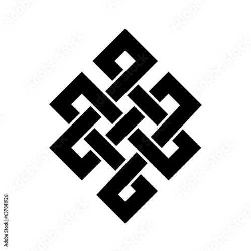 endless knot vector icon