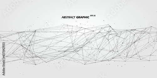 Cyberspace in mobile changes, abstract graphic.
