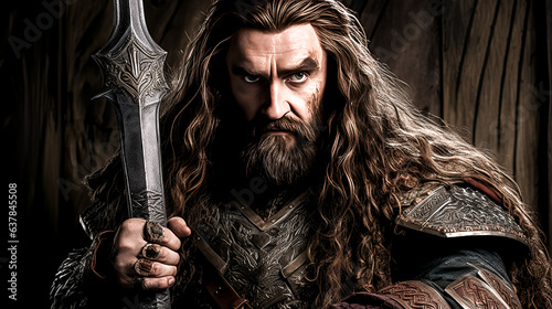 He is a 195-year-old dwarf with a determined and courageous spirit.