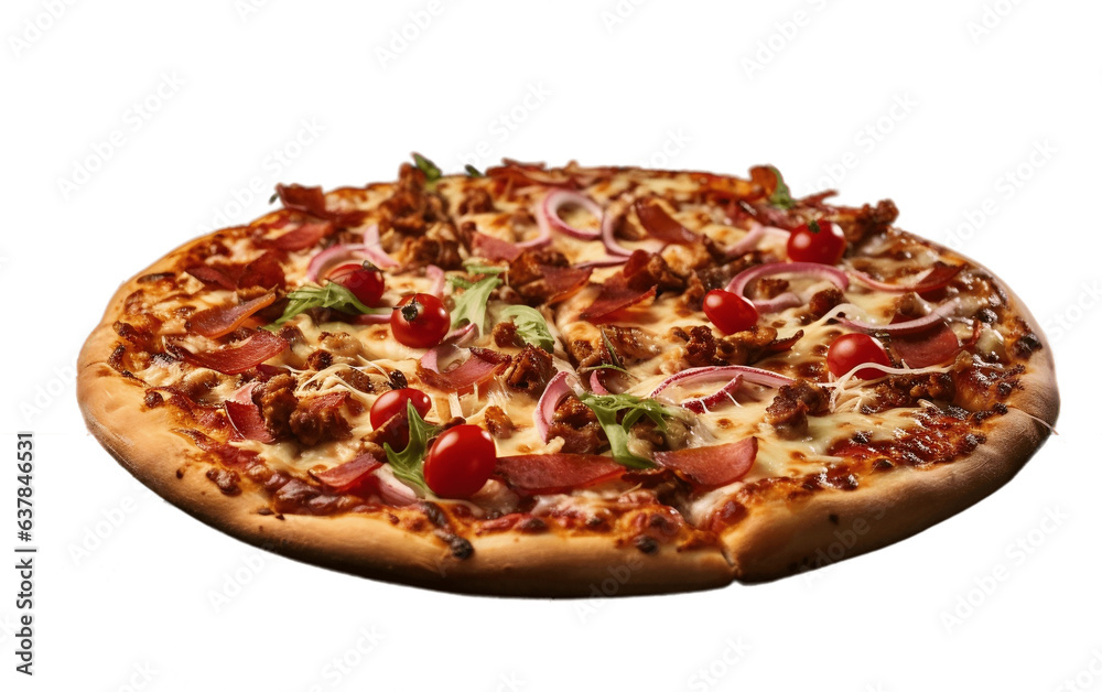 Savor the Flavor Delicious Pizza on Transparent Background. AI