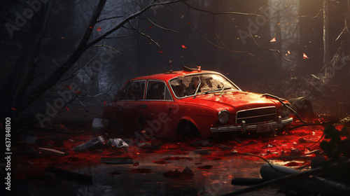 Red car accident © Gefer