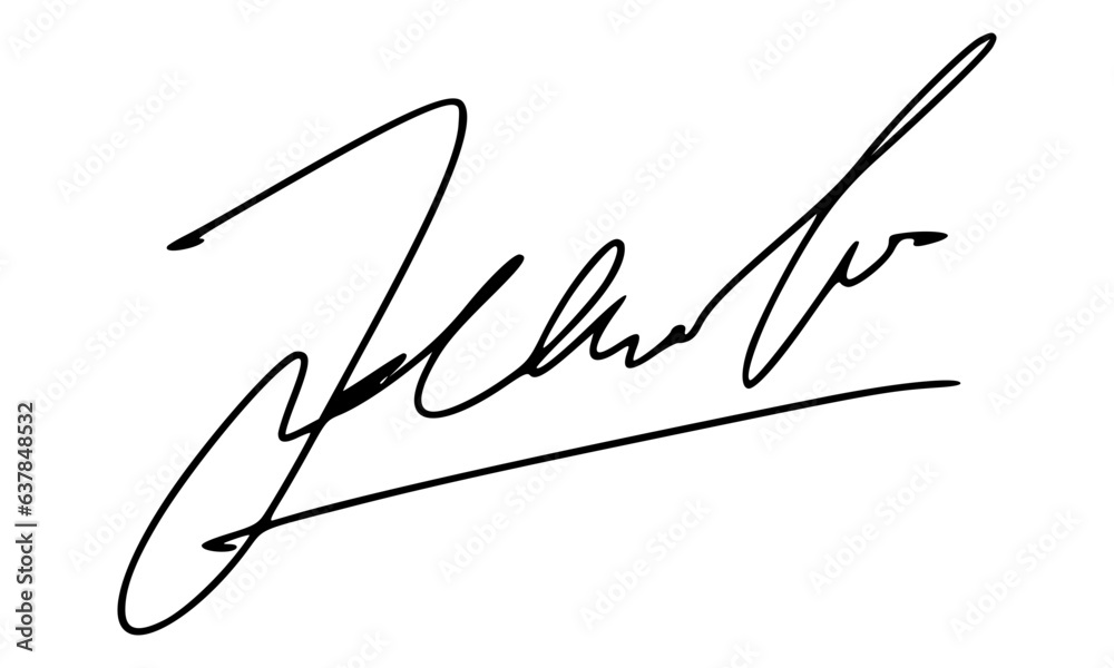 Abstract Signature Idea Starting Letter J for Document. Vector with Transparent Background Abstract Signature Idea Starting Letter J for Document. Vector with Transparent Background