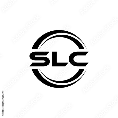 SLC letter logo design with white background in illustrator, vector logo modern alphabet font overlap style. calligraphy designs for logo, Poster, Invitation, etc.