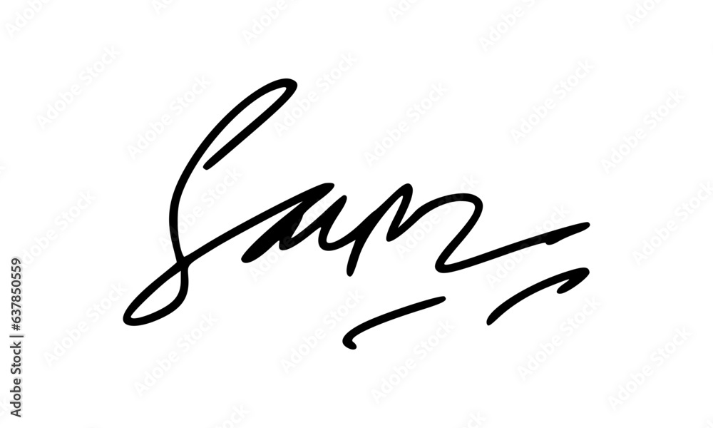 Abstract Signature Idea Starting With Letter S for Document. Vector with Transparent Background. Abstract Signature Idea Starting With Letter S for Document. Vector with Transparent Background.