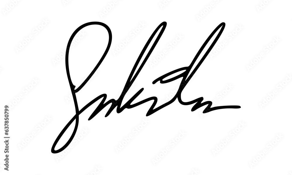 Abstract Signature Idea Starting With Letter S for Document. Vector with Transparent Background. Abstract Signature Idea Starting With Letter S for Document. Vector with Transparent Background.
