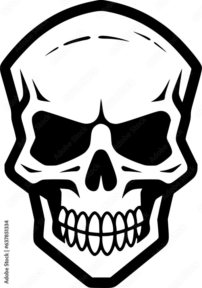 Skull | Minimalist and Simple Silhouette - Vector illustration Skull | Minimalist and Simple Silhouette - Vector illustration