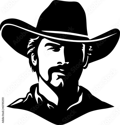 Western | Minimalist and Simple Silhouette - Vector illustration
