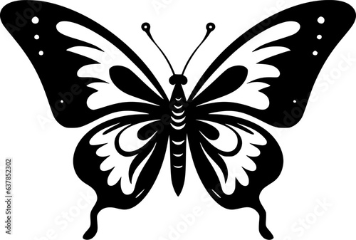Butterfly | Minimalist and Simple Silhouette - Vector illustration