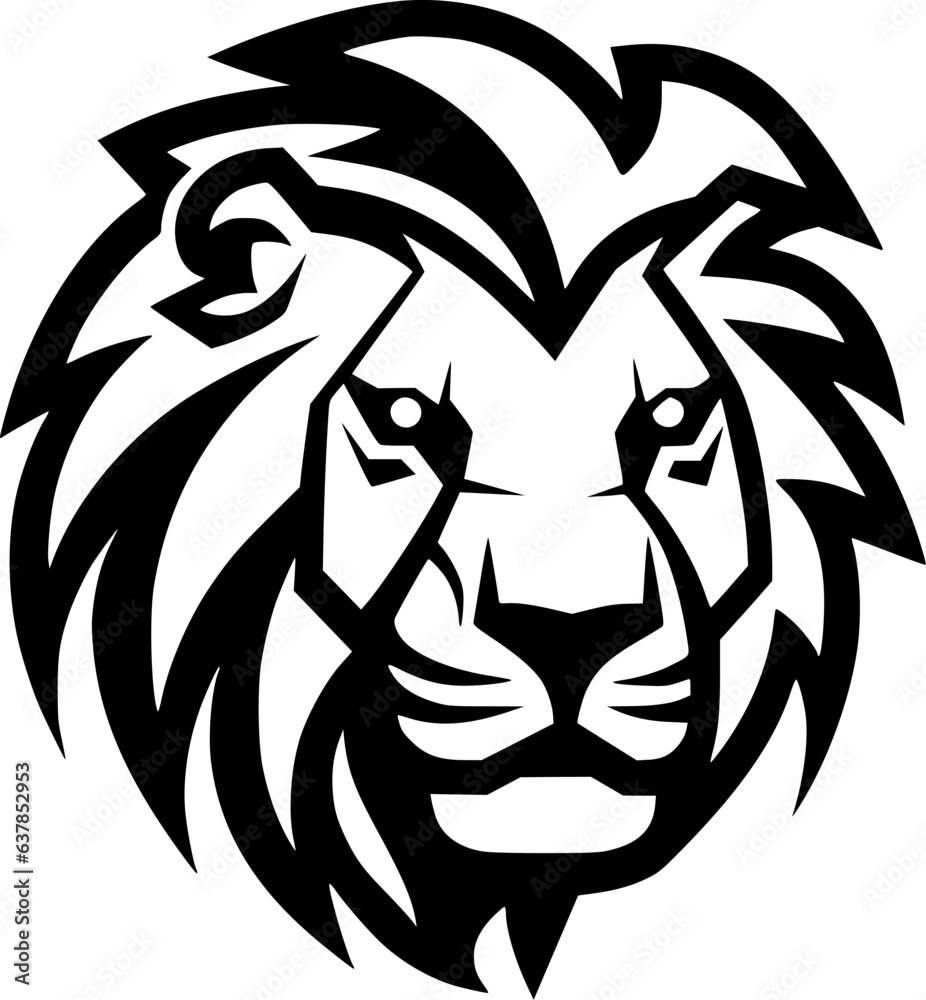 Lion - Minimalist and Flat Logo - Vector illustration Lion - Minimalist and Flat Logo - Vector illustration