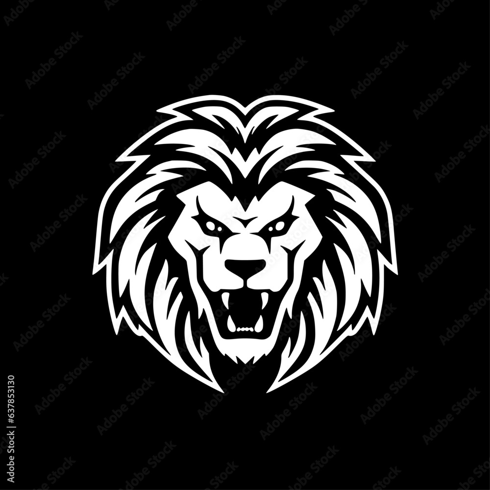 Lion | Minimalist and Simple Silhouette - Vector illustration