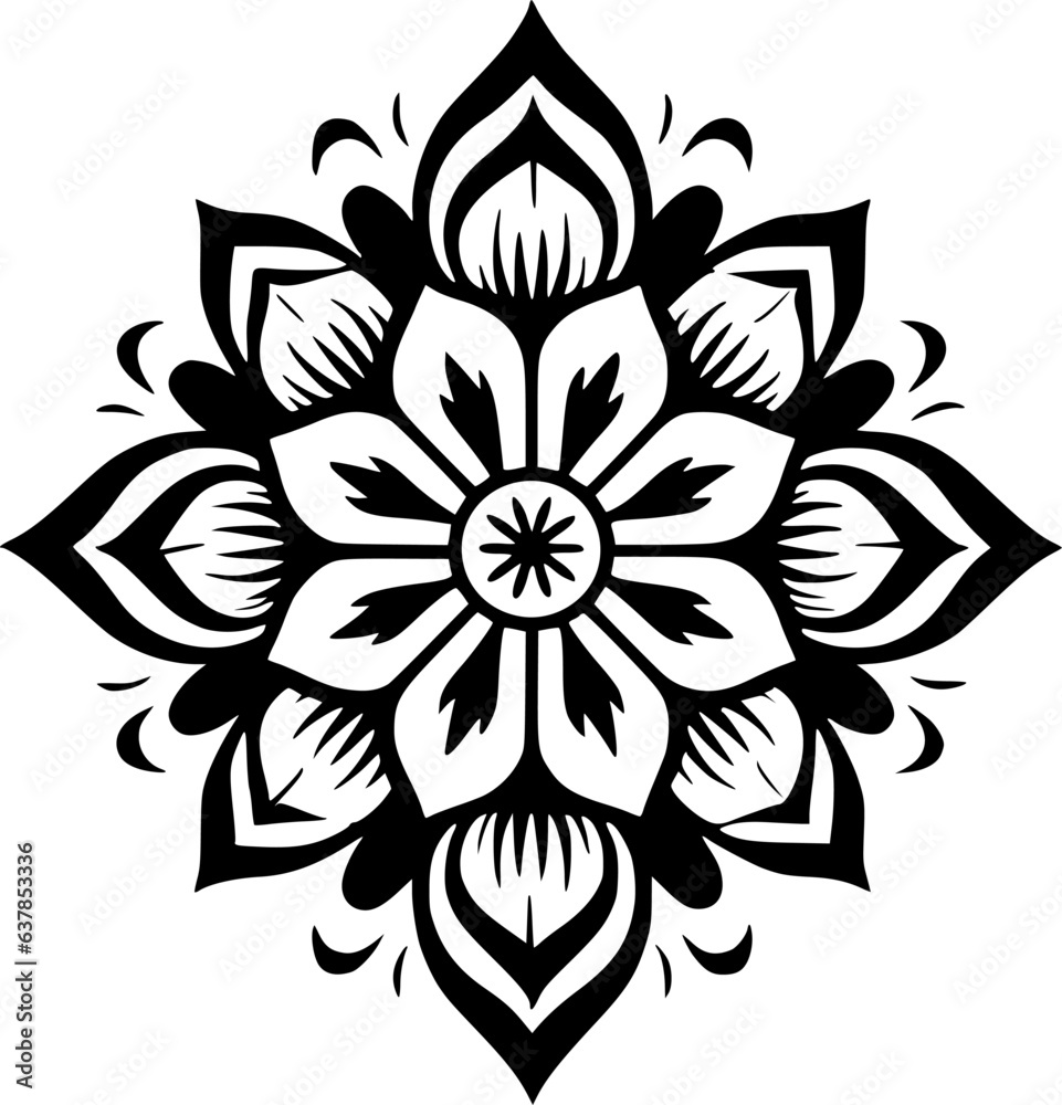 Mandala | Minimalist and Simple Silhouette - Vector illustration Mandala | Minimalist and Simple Silhouette - Vector illustration
