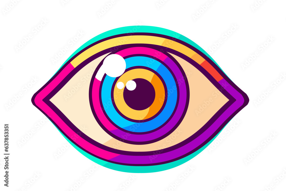 Eye icon - eye symbol. flat eye sign vector
Eye icon - eye symbol. flat eye sign vector
