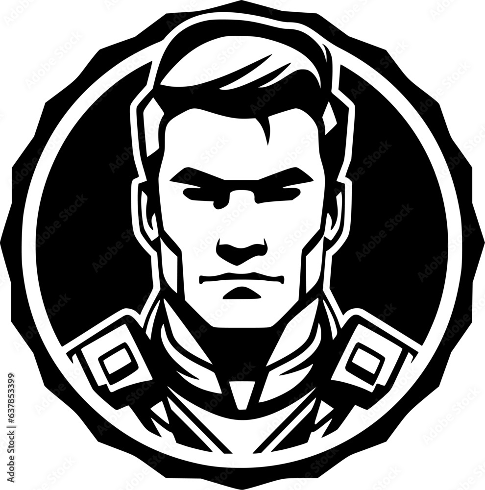 Military - Minimalist and Flat Logo - Vector illustration Military - Minimalist and Flat Logo - Vector illustration