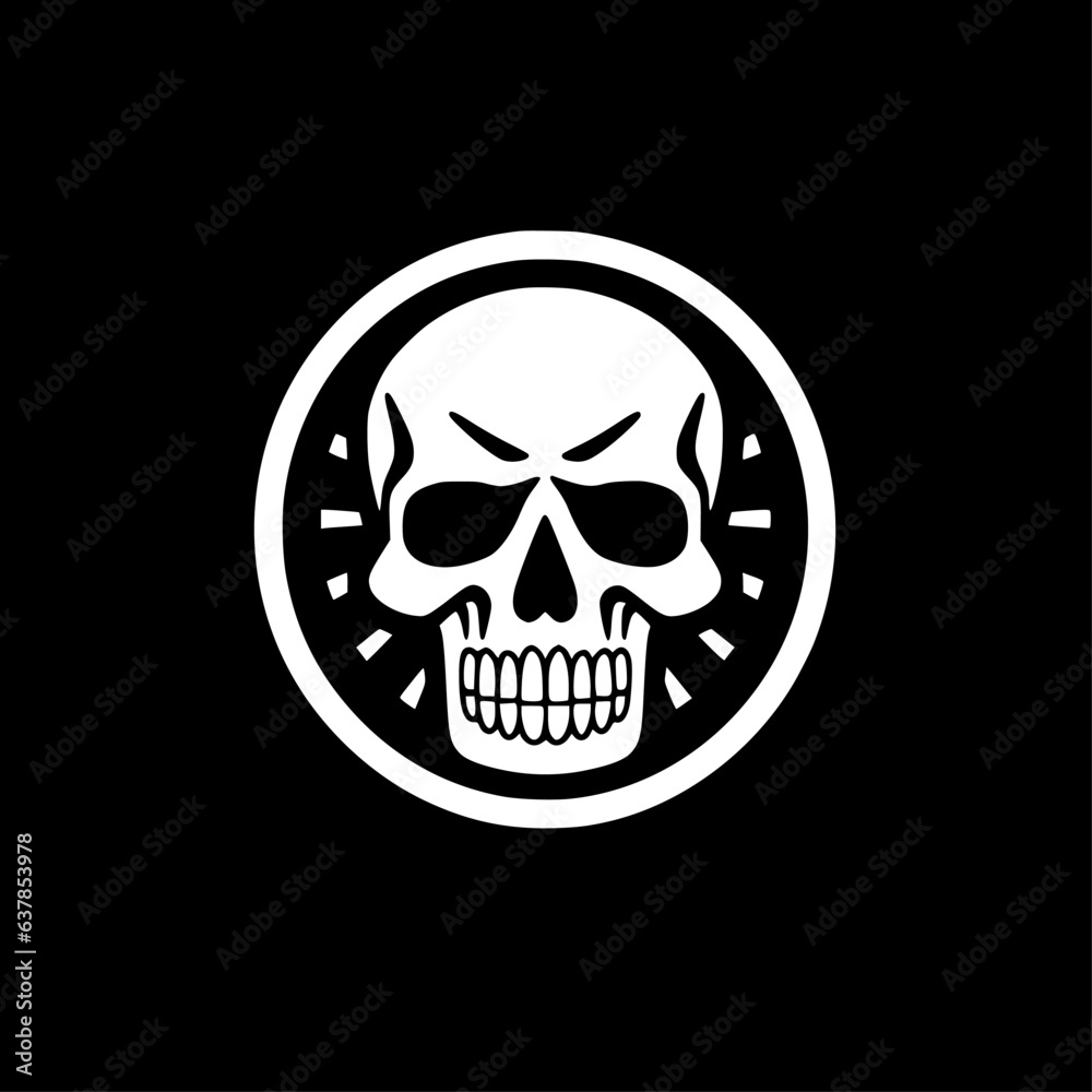 Skeleton - Black and White Isolated Icon - Vector illustration Skeleton - Black and White Isolated Icon - Vector illustration