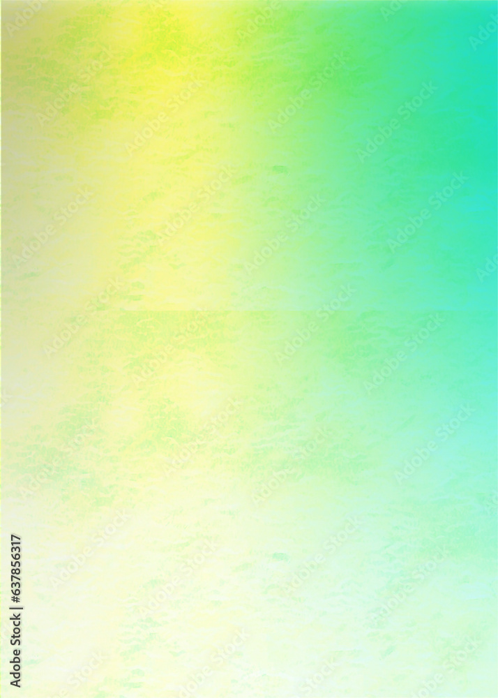 Fototapeta premium Nice light green and yellow mixed gradient vertical background with copy space, usable for social media, story, banner, poster, Ads, card, events, party, celebration, and various design works