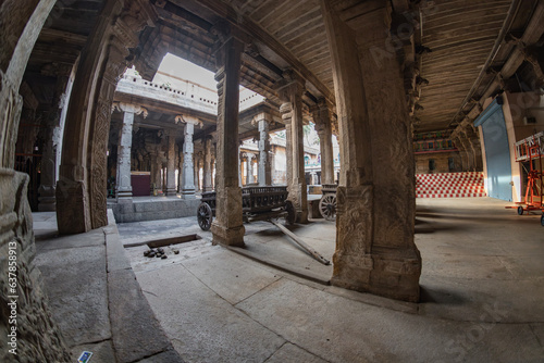 Interiors of Jambukeswarar Akhilandeswari Temple  Tiruchirappalli  Tamil Nadu   India