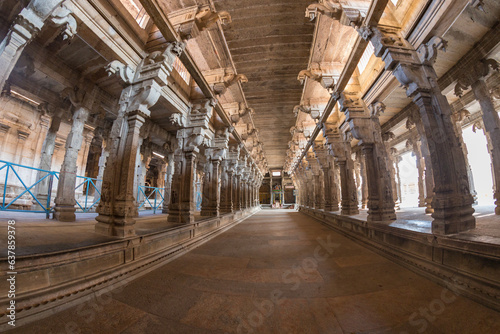Interiors of Jambukeswarar Akhilandeswari Temple, Tiruchirappalli, Tamil Nadu , India photo