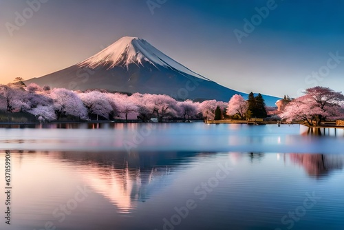 mountain in autumn photo