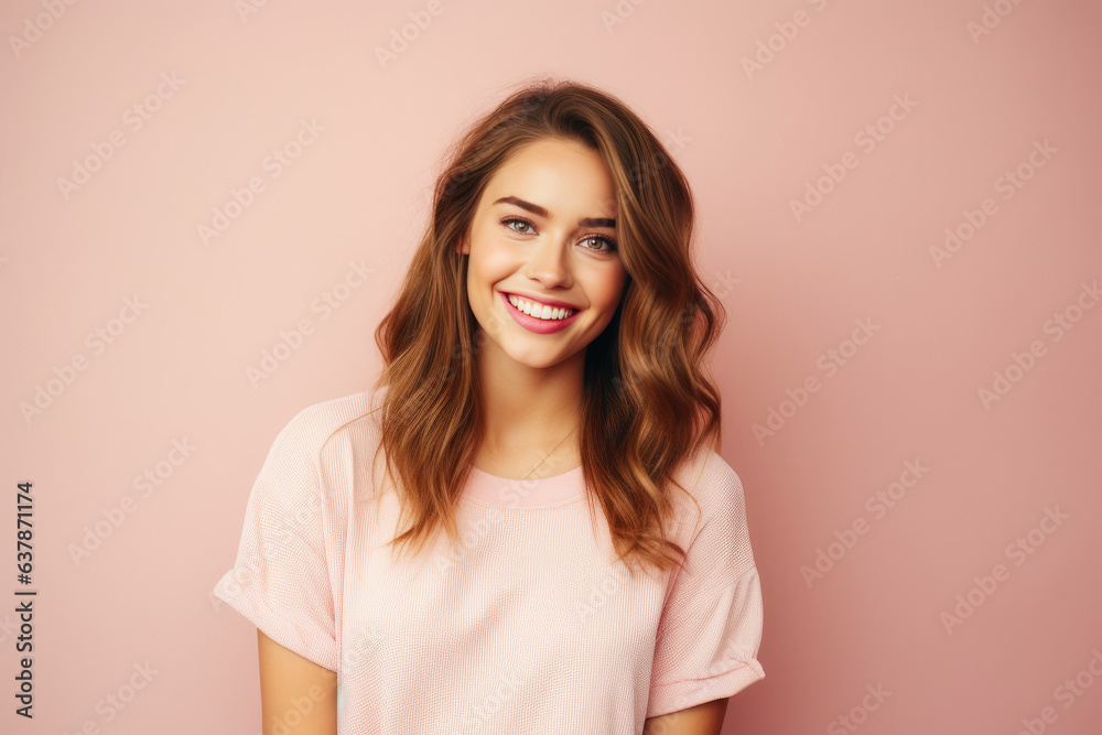 Charming Slavic Model: Happiness in Pastel Hues Charming Slavic Model: Happiness in Pastel Hues