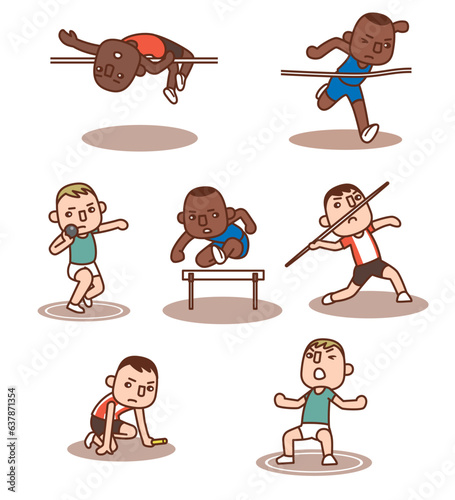 陸上競技イラスト集