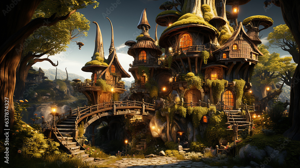 Obraz premium Castle of minions