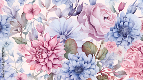 style Exotic floral pattern wallpaper texture floral Wonderland
