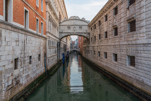 The Bridge of Sighs in Venice, Italy