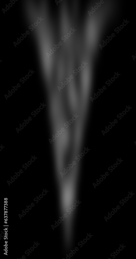 Abstract smoke on isolated black background.
