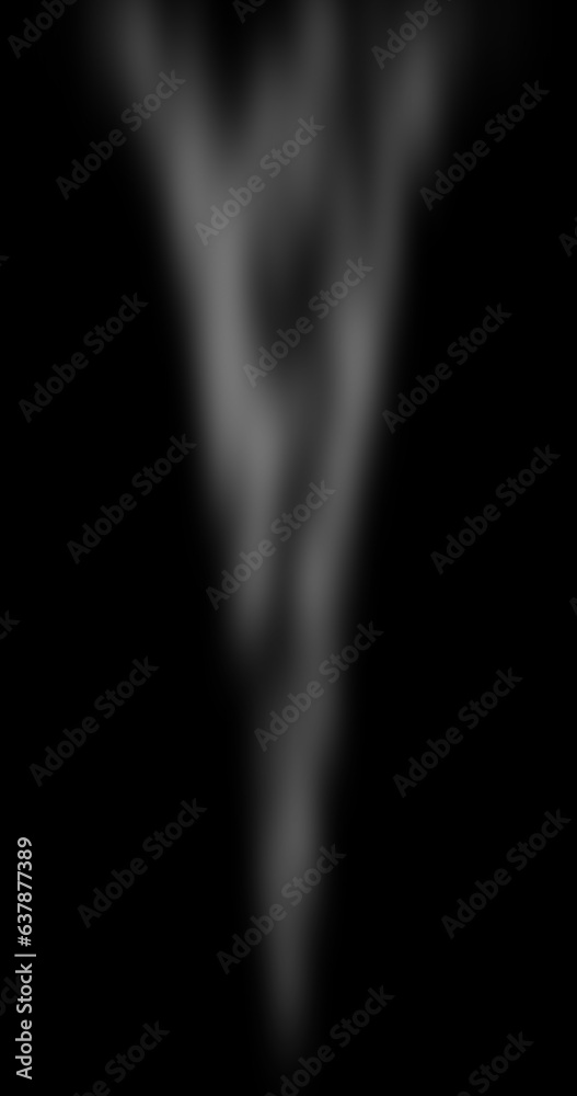Abstract smoke on isolated black background.