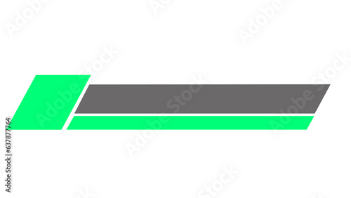 Designed a modern lower third in high resolution. Modern designed lower third. Light green color and gray
