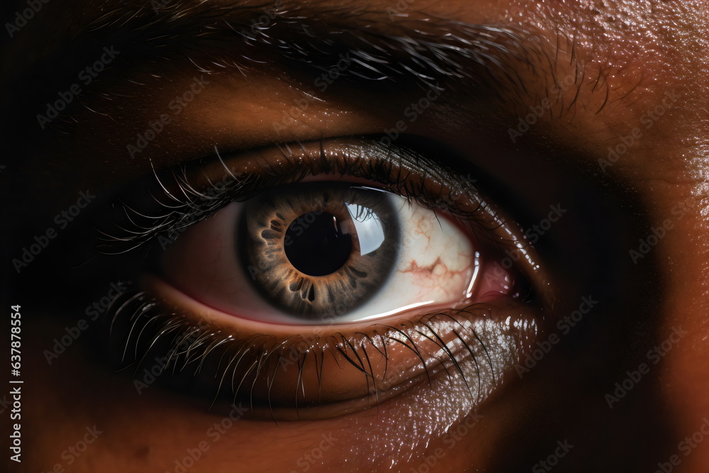 hazel blue eye of poc dark skinned person close up hazel blue eye of poc dark skinned person close up
