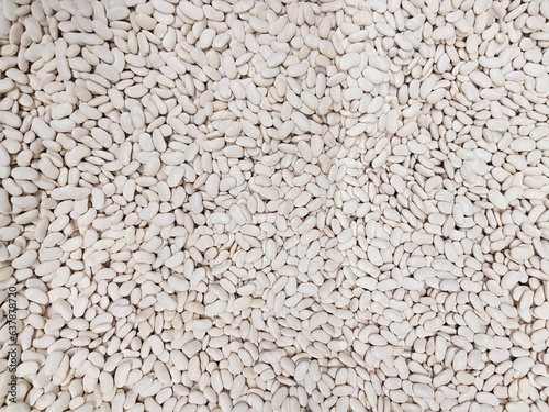 White pearl kidney bean background