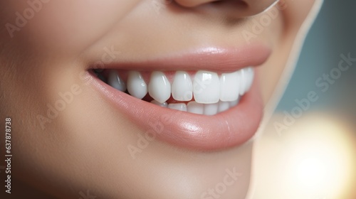Close up of woman smile