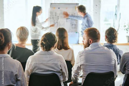 Quadro su tela Business and entrepreneurship symposium