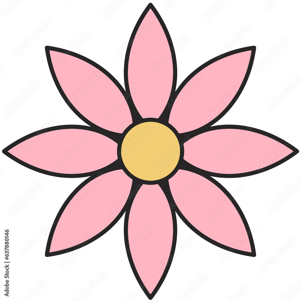 Cute Cartoon Decorative Flower