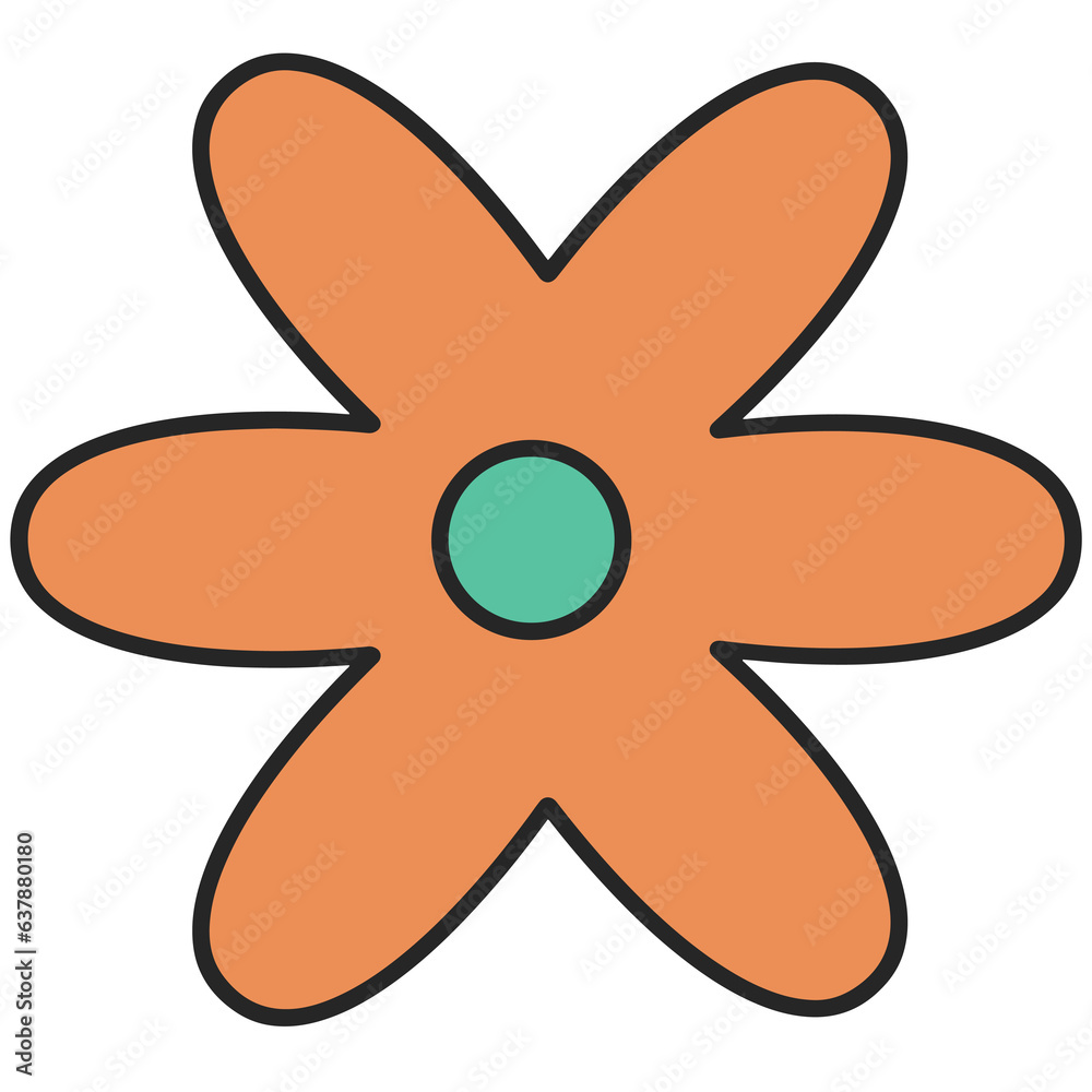 Cute Cartoon Decorative Flower Cute Cartoon Decorative Flower